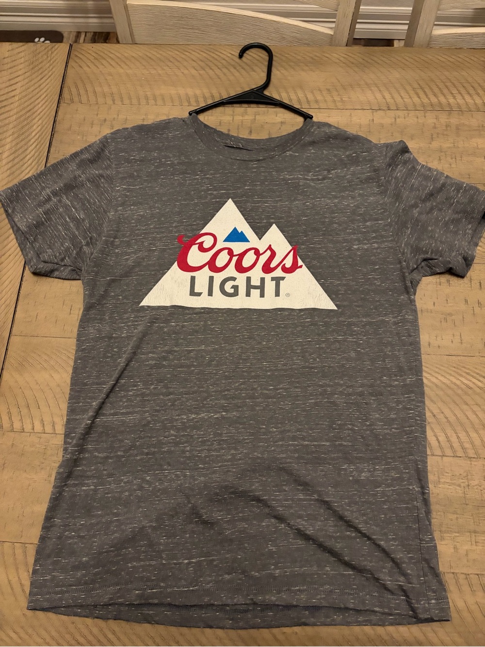 Coors Light Men's Gray Logo Short Sleeve Tee